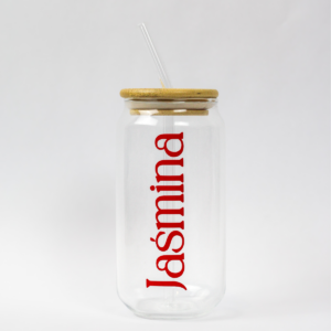 Personalizowana szklanka 550 ml - 4 modne wzory do wyboru w tym wzór z imieniem